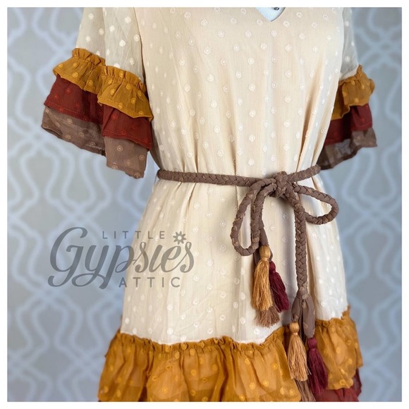 Autumn Belle in Falling Ruffles Mini Dress - Picture 10 of 13